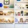 a white shelving unit with various items on it